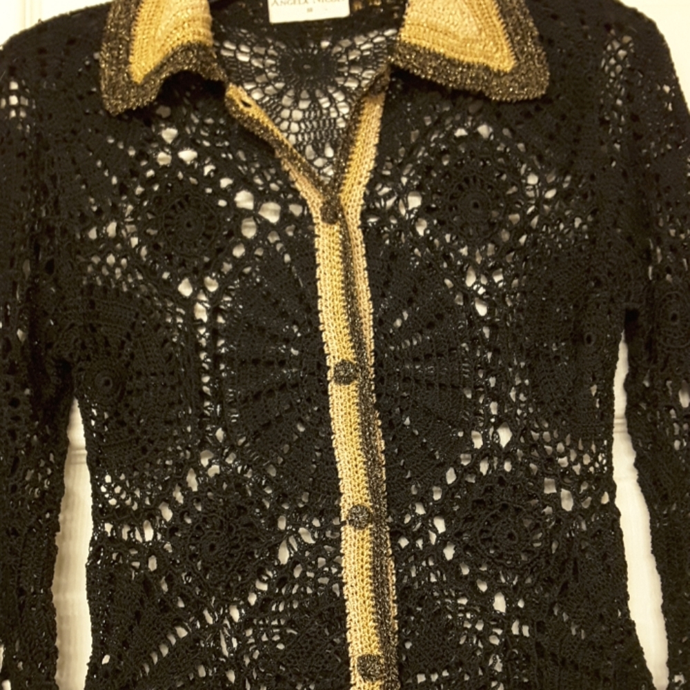 "✖SOLD"✖ Crochet Sweater Top-Cardigan! - Picture 6 of 7